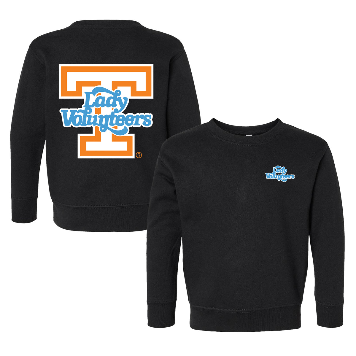 Tennessee Volunteers Lady Vols Logo Toddler Crewneck Sweatshirt 