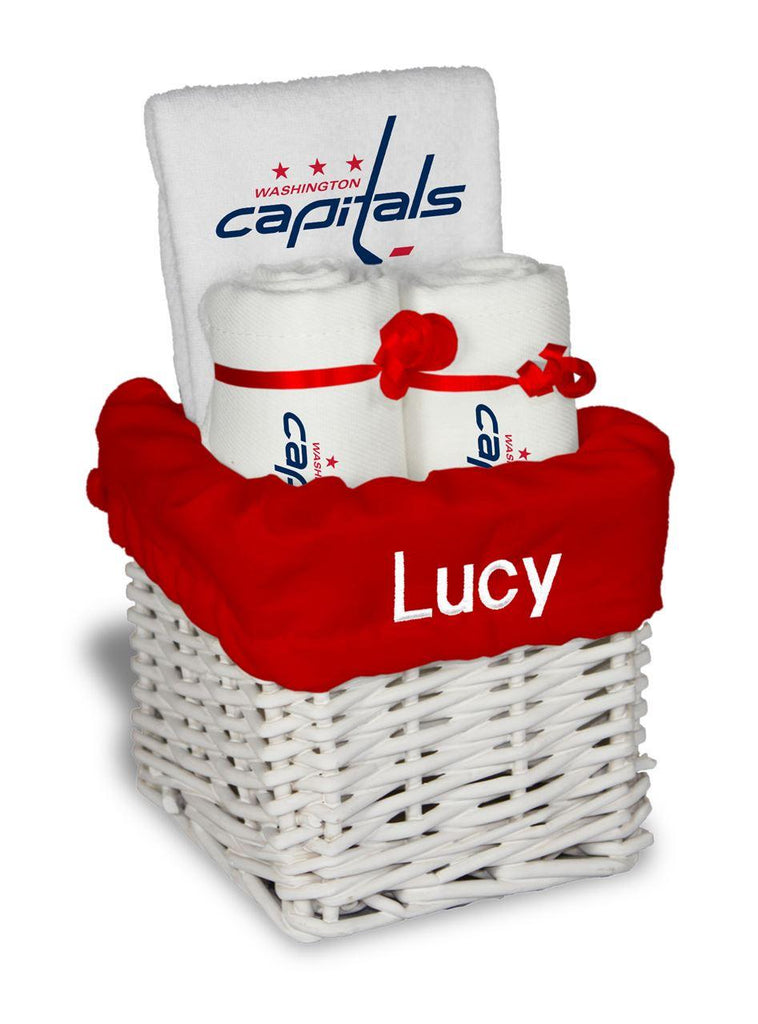 Personalized Washington Capitals Small Basket - 4 Items - Designs by Chad & Jake