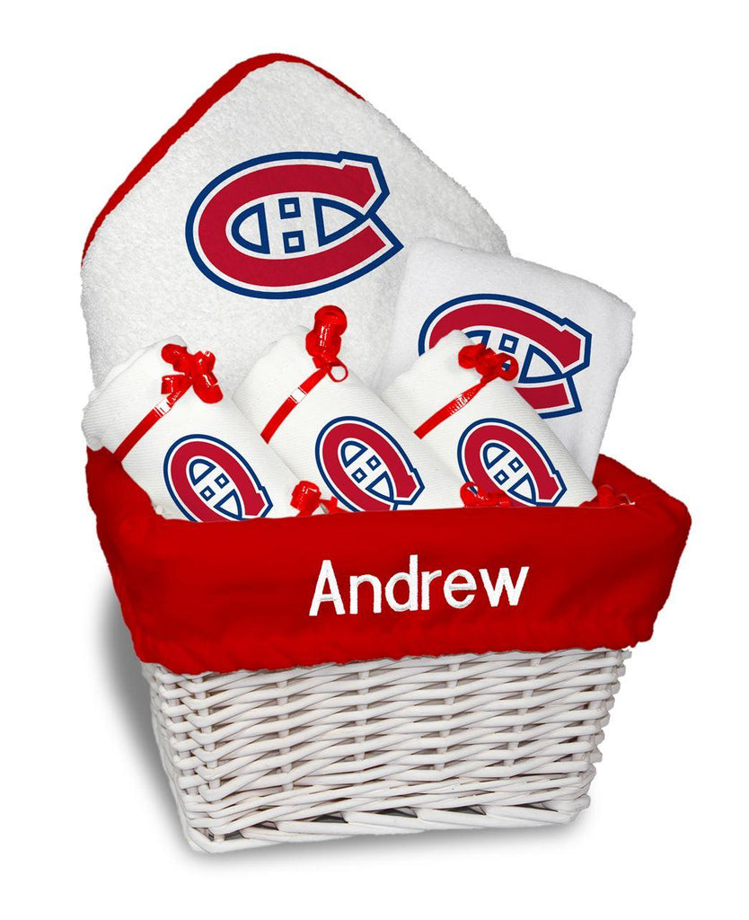 Personalized Montreal Canadiens Medium Basket - 6 Items - Designs by Chad & Jake