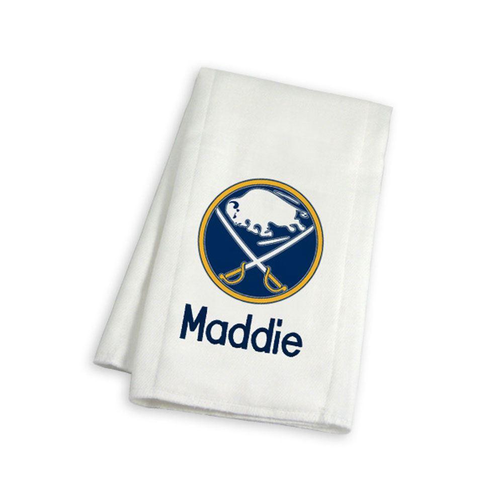 Personalized Buffalo Sabres Burp Cloth - Designs by Chad & Jake