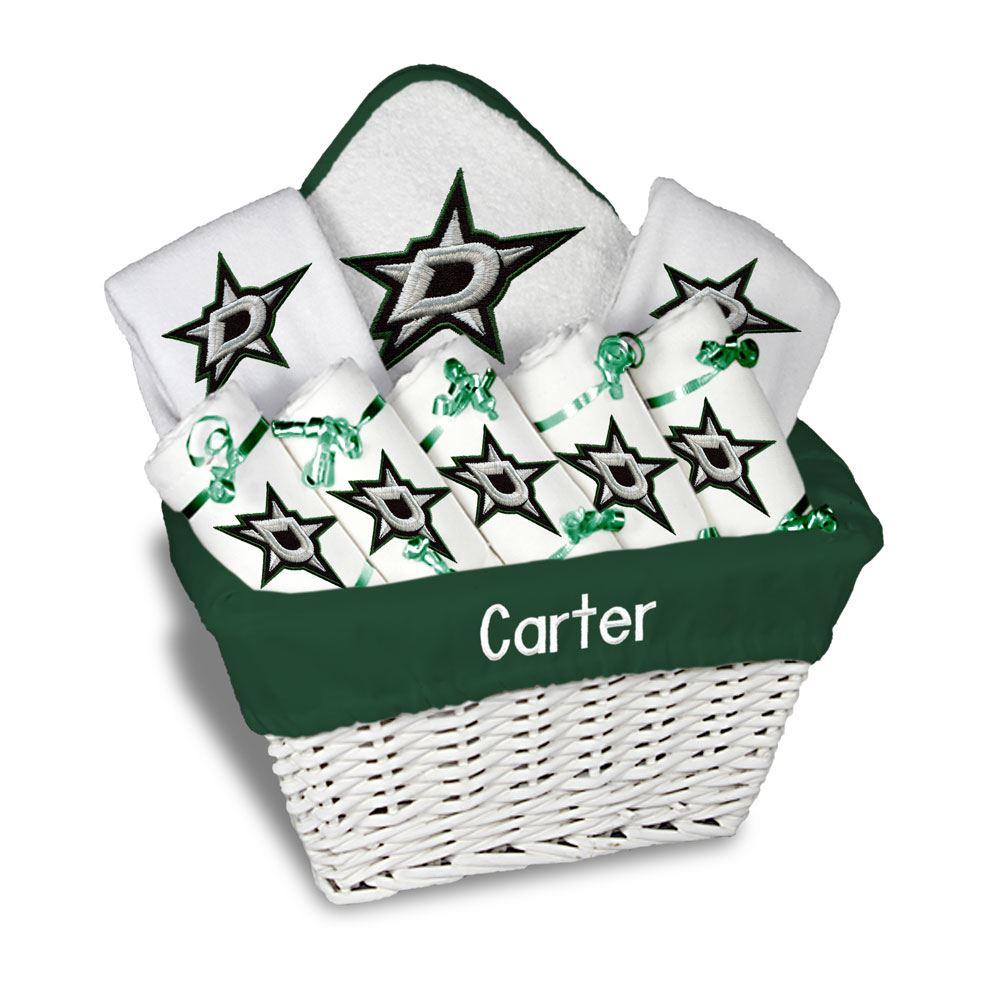 Personalized Dallas Stars Large Basket - 9 Items - Designs by Chad & Jake