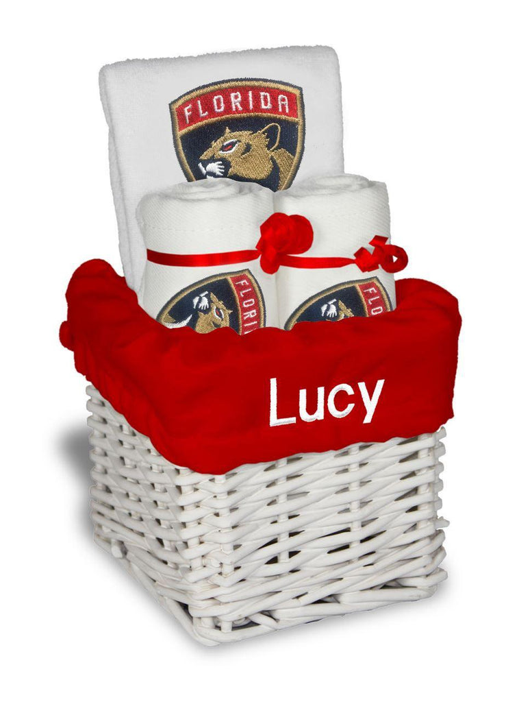 Personalized Florida Panthers Small Basket - 4 Items - Designs by Chad & Jake