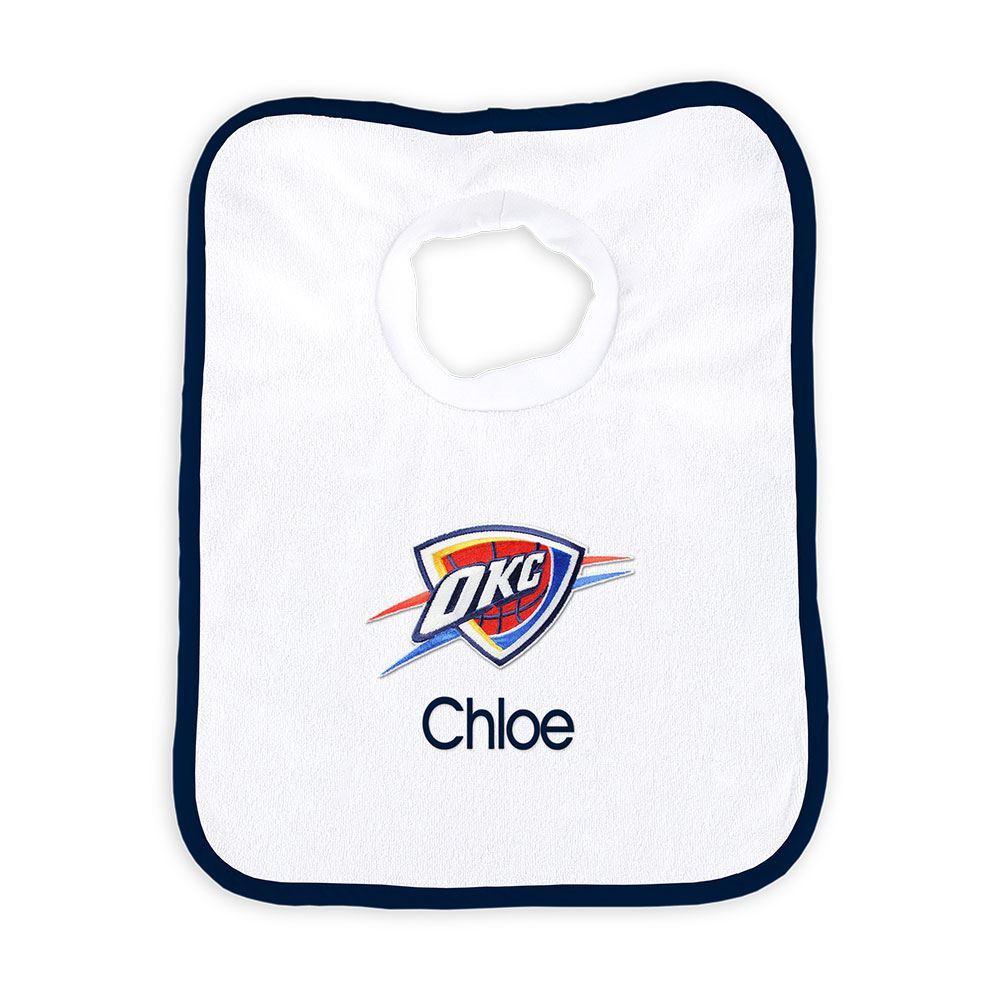 Personalized Oklahoma City Thunder Pullover Bib - Designs by Chad & Jake
