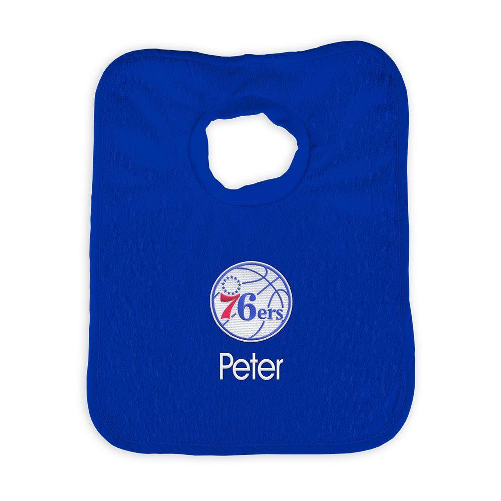 Personalized Philadelphia 76ers Pullover Bib - Designs by Chad & Jake