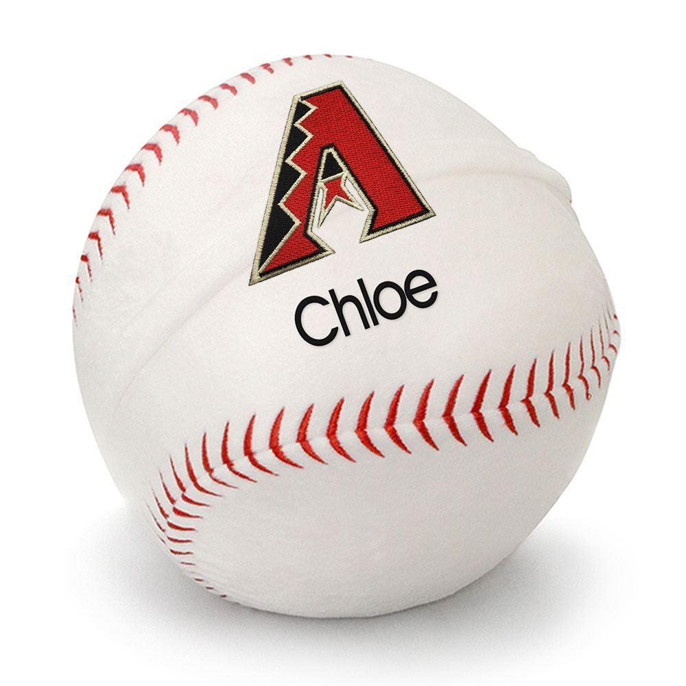 Personalized Arizona Diamondbacks Plush Baseball - Designs by Chad & Jake