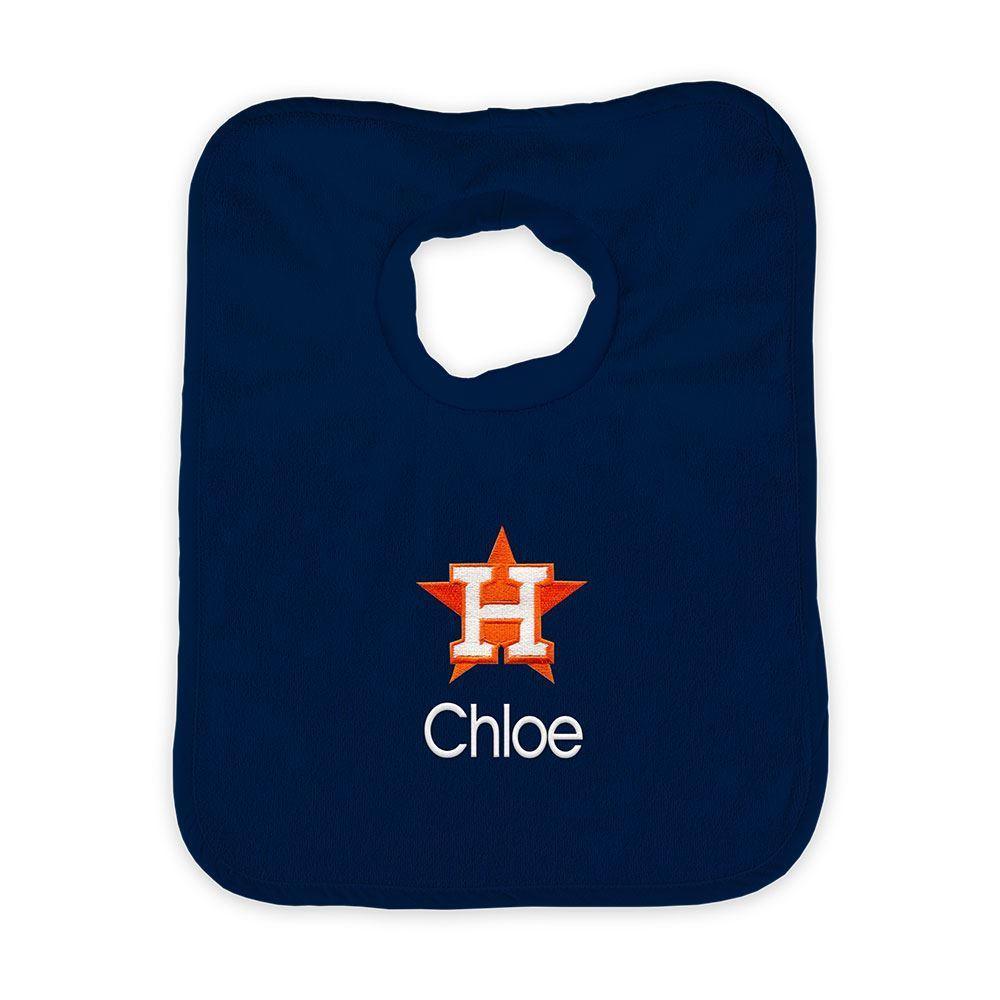 Personalized Houston Astros Pullover Bib - Designs by Chad & Jake