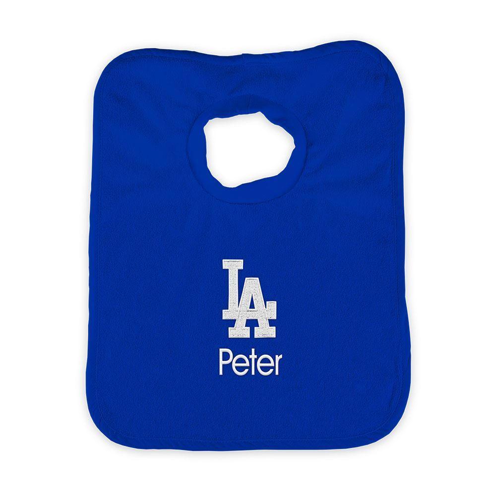 Personalized Los Angeles Dodgers Pullover Bib - Designs by Chad & Jake