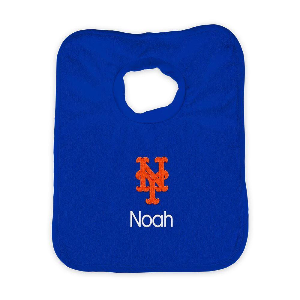 Personalized New York Mets Pullover Bib - Designs by Chad & Jake