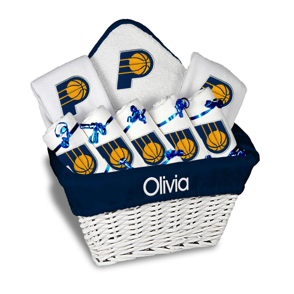 Personalized Indiana Pacers Large Basket - 9 Items - Designs by Chad & Jake