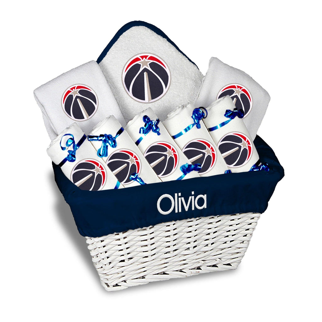 Personalized Washington Wizards Large Basket - 9 Items - Designs by Chad & Jake
