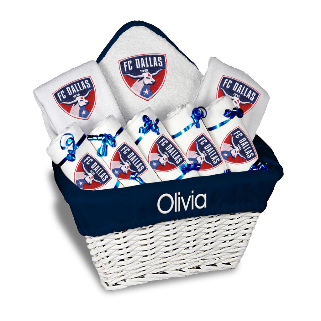 Personalized FC Dallas Large Basket - 9 Items - Designs by Chad & Jake