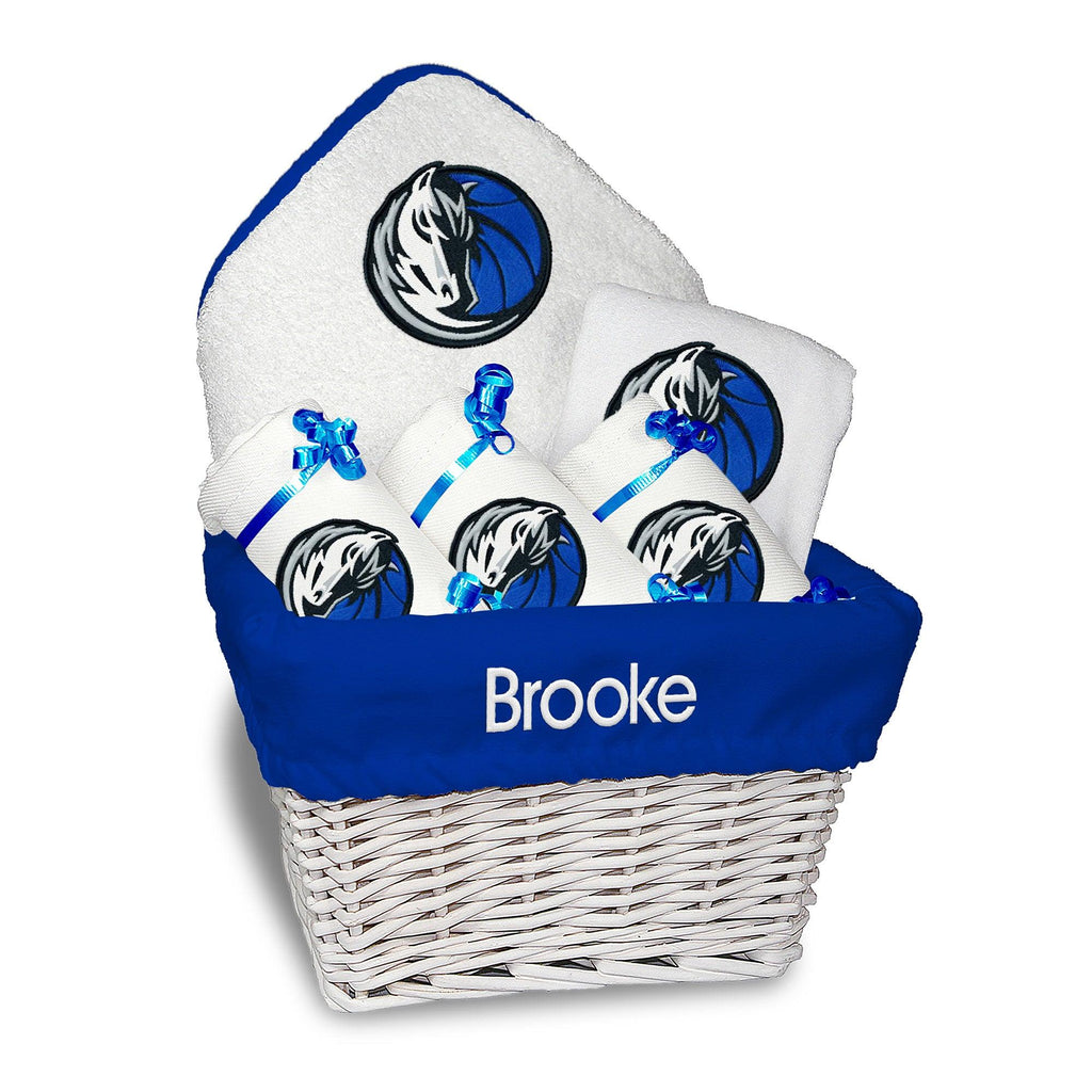 Personalized Dallas Mavericks Medium Basket - 6 Items - Designs by Chad & Jake
