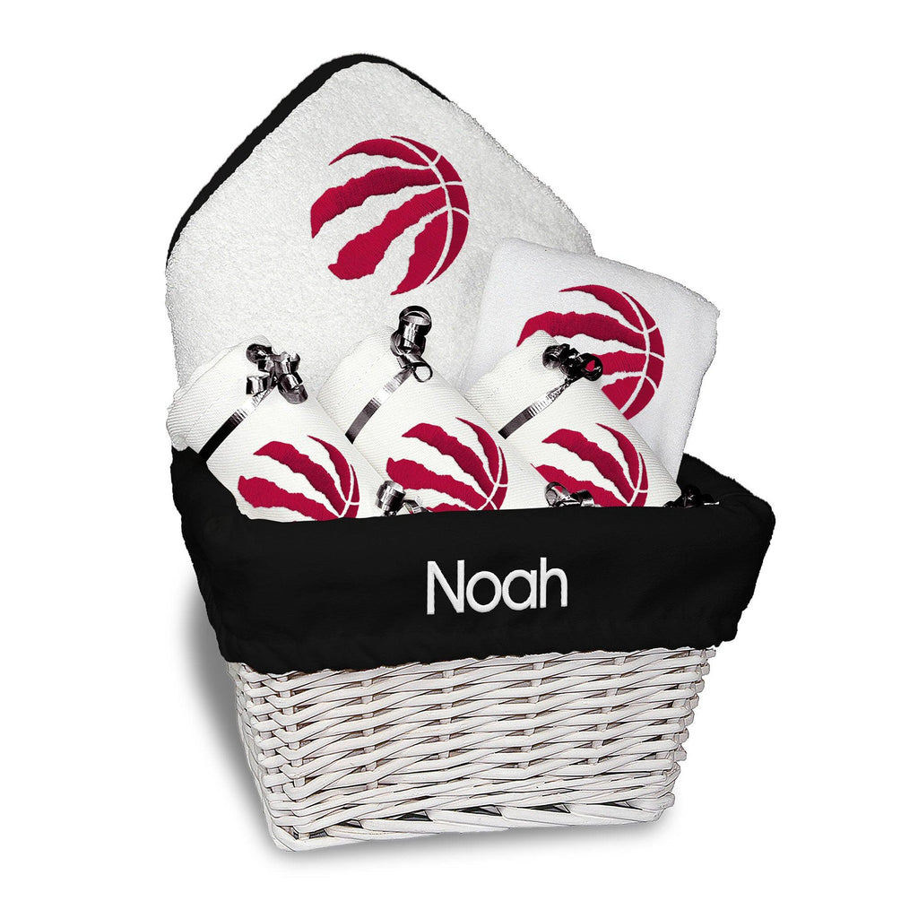 Personalized Toronto Raptors Medium Basket - 6 Items - Designs by Chad & Jake