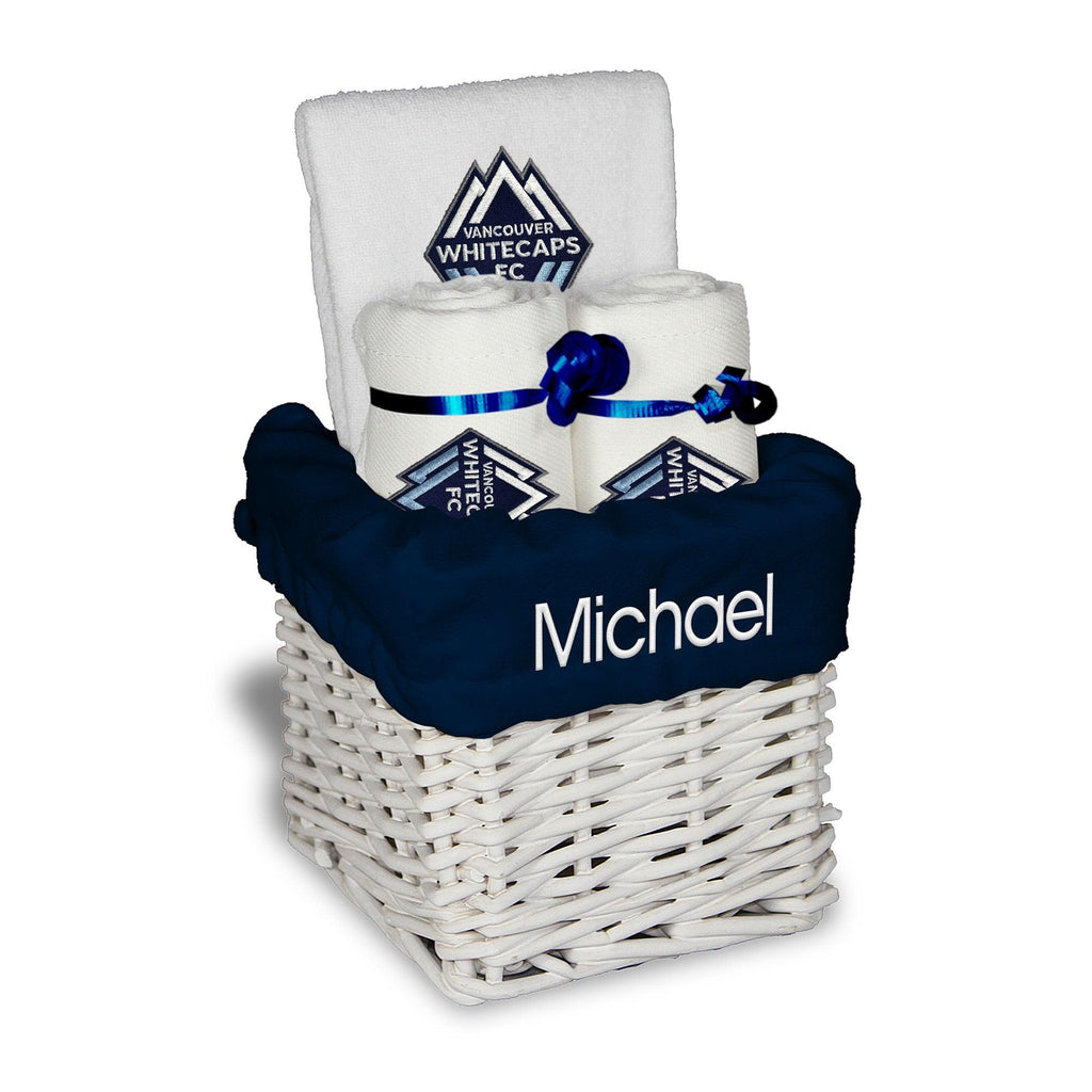 Personalized Vancouver Whitecaps Small Basket - 4 Items - Designs by Chad & Jake
