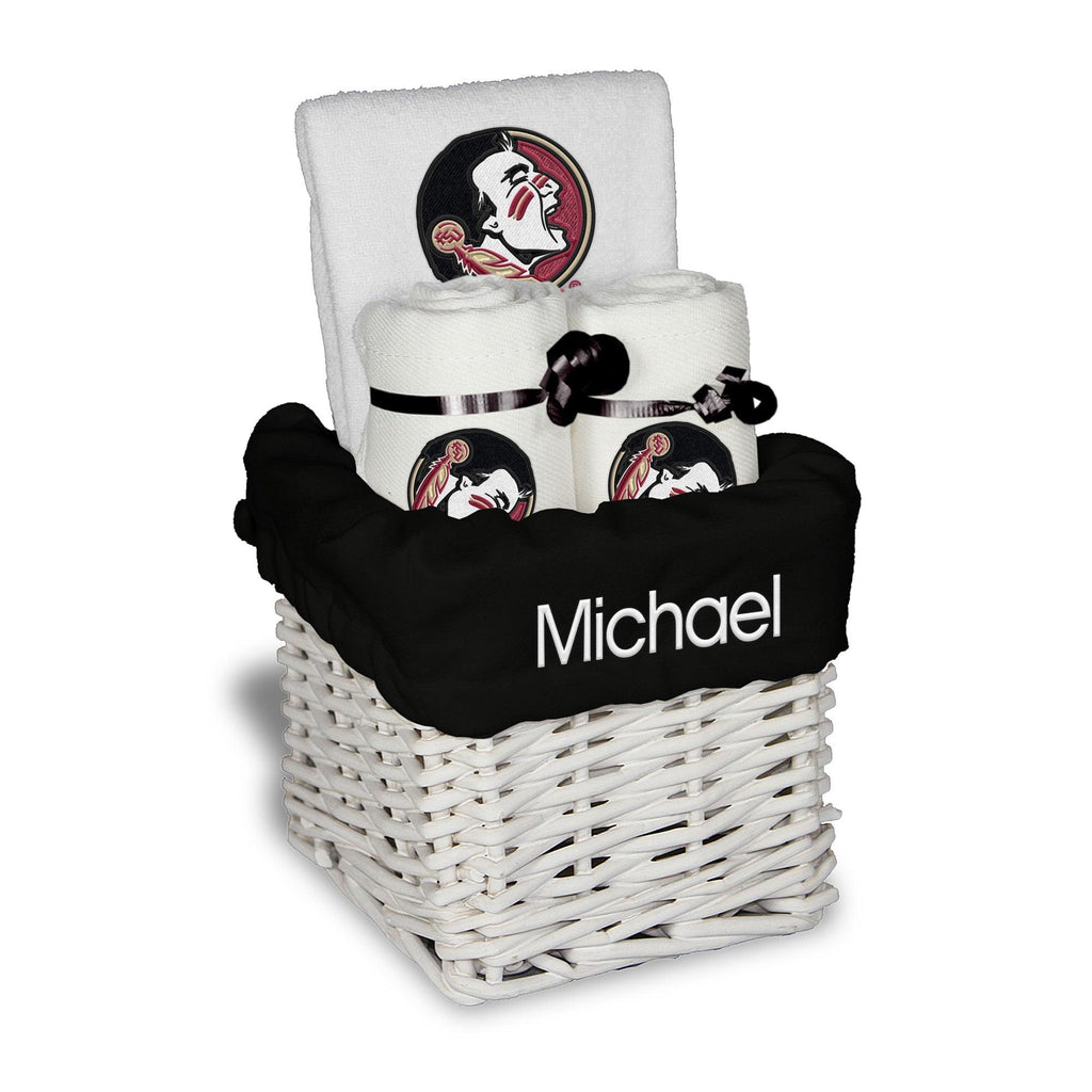 Personalized Florida State Seminoles Small Basket - 4 Items - Designs by Chad & Jake
