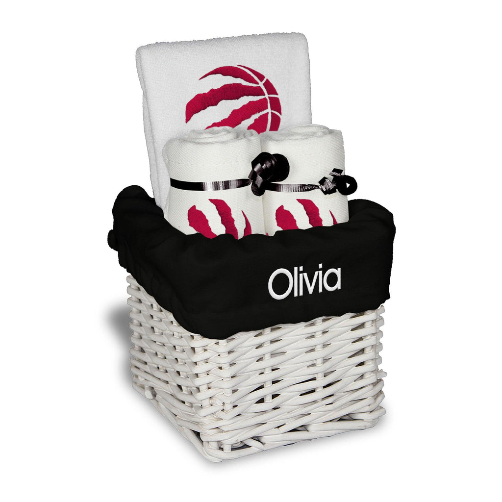 Personalized Toronto Raptors Small Basket - 4 Items - Designs by Chad & Jake