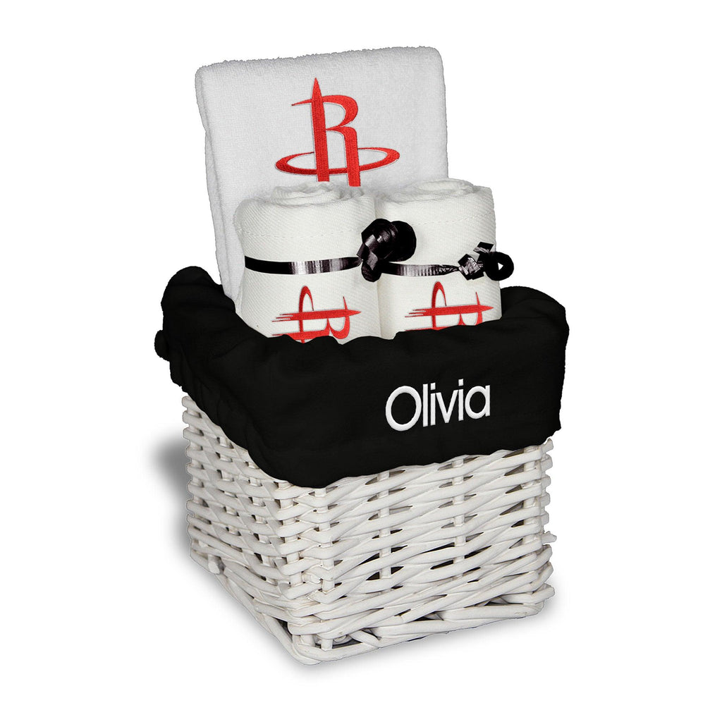 Personalized Houston Rockets Small Basket - 4 Items - Designs by Chad & Jake