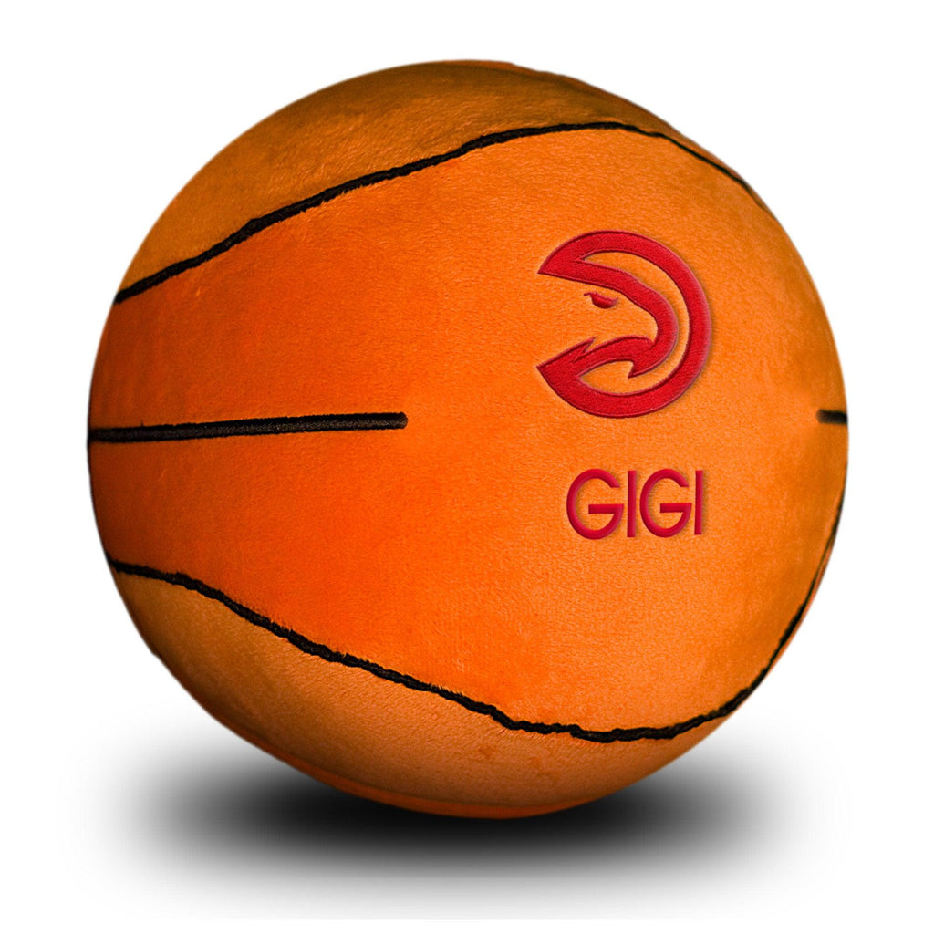 Personalized Atlanta Hawks Plush Basketball - Designs by Chad & Jake