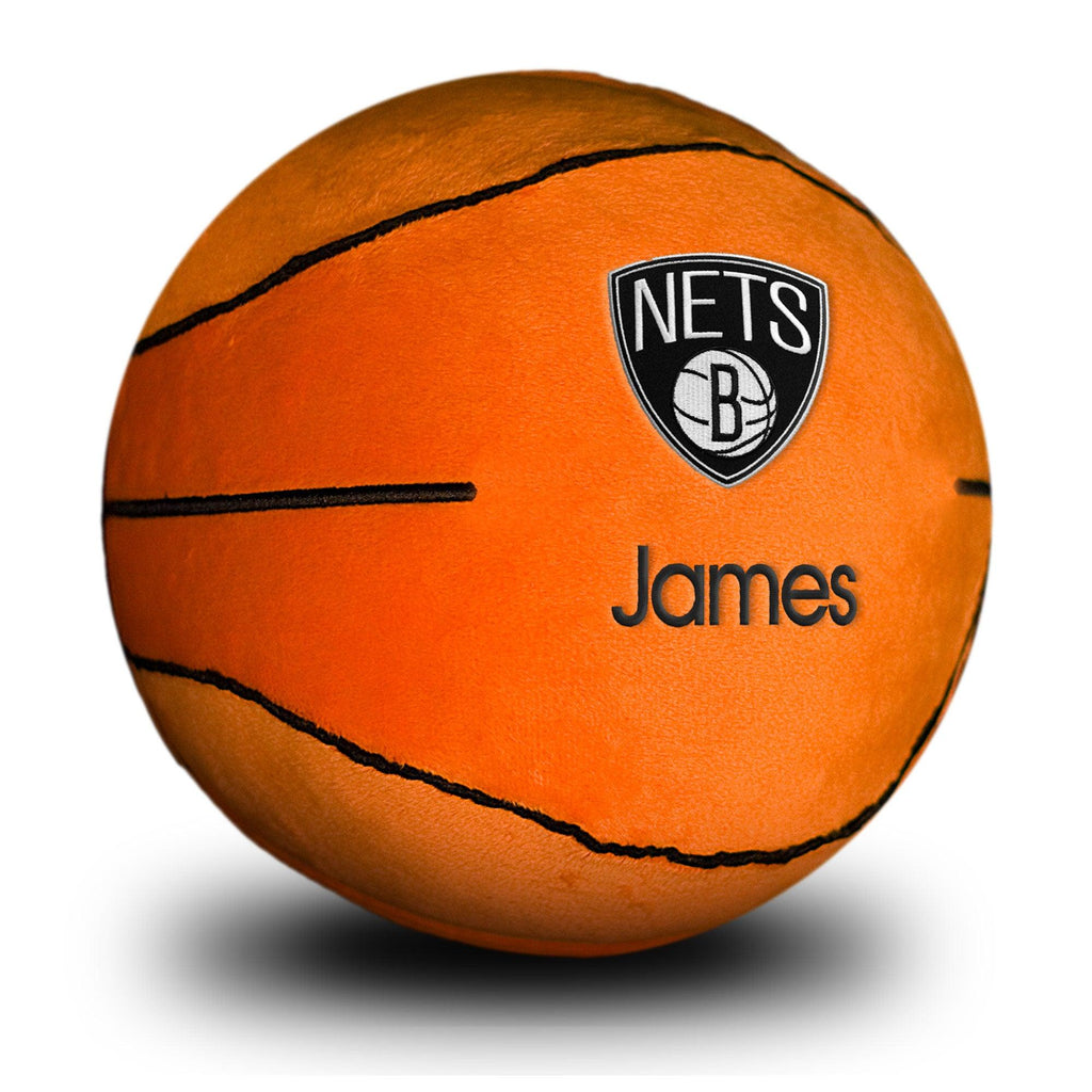 Personalized Brooklyn Nets Plush Basketball - Designs by Chad & Jake