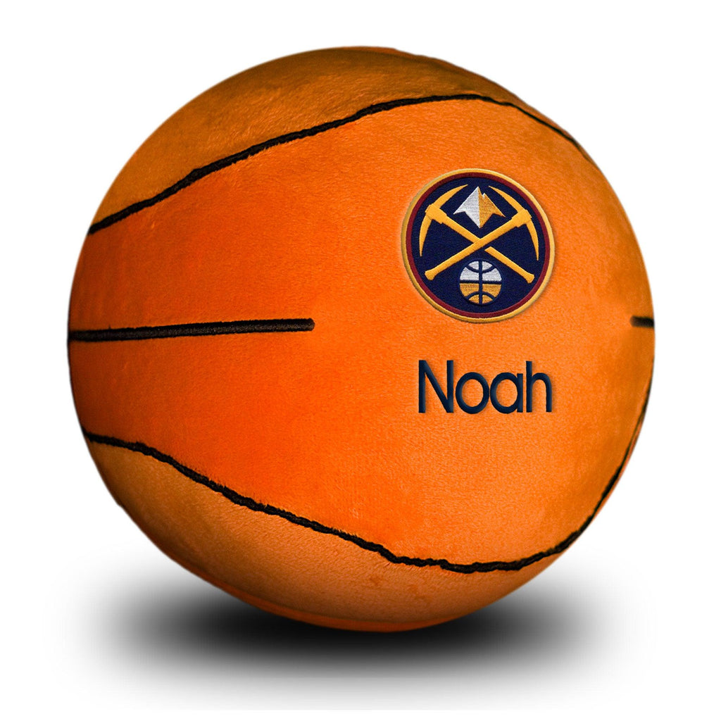 Personalized Denver Nuggets Plush Basketball - Designs by Chad & Jake