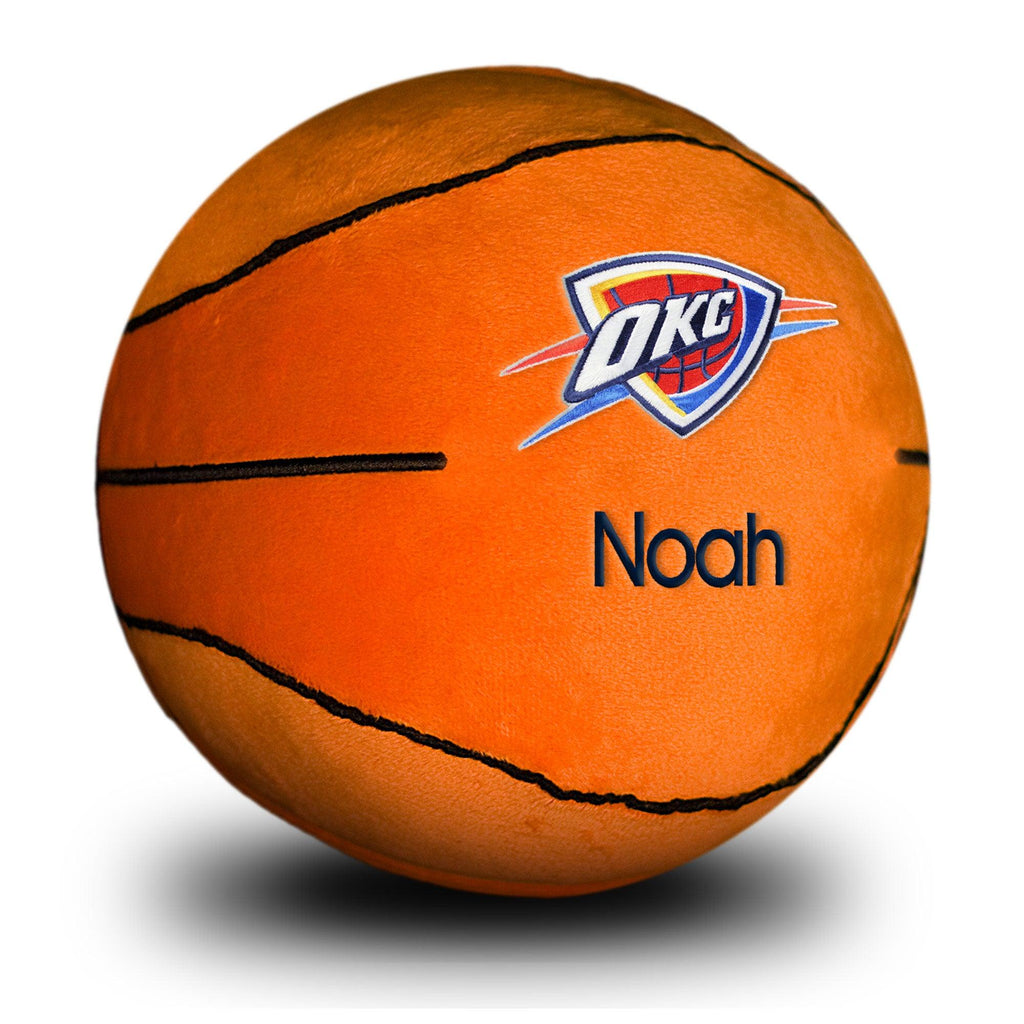 Personalized Oklahoma City Thunder Plush Basketball - Designs by Chad & Jake
