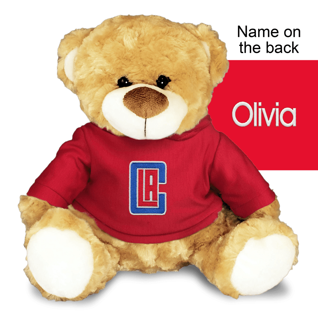 Personalized Los Angeles Clippers 10" Plush Bear - Designs by Chad & Jake