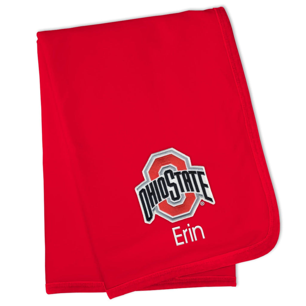Personalized Ohio State Buckeyes Blanket - Designs by Chad & Jake