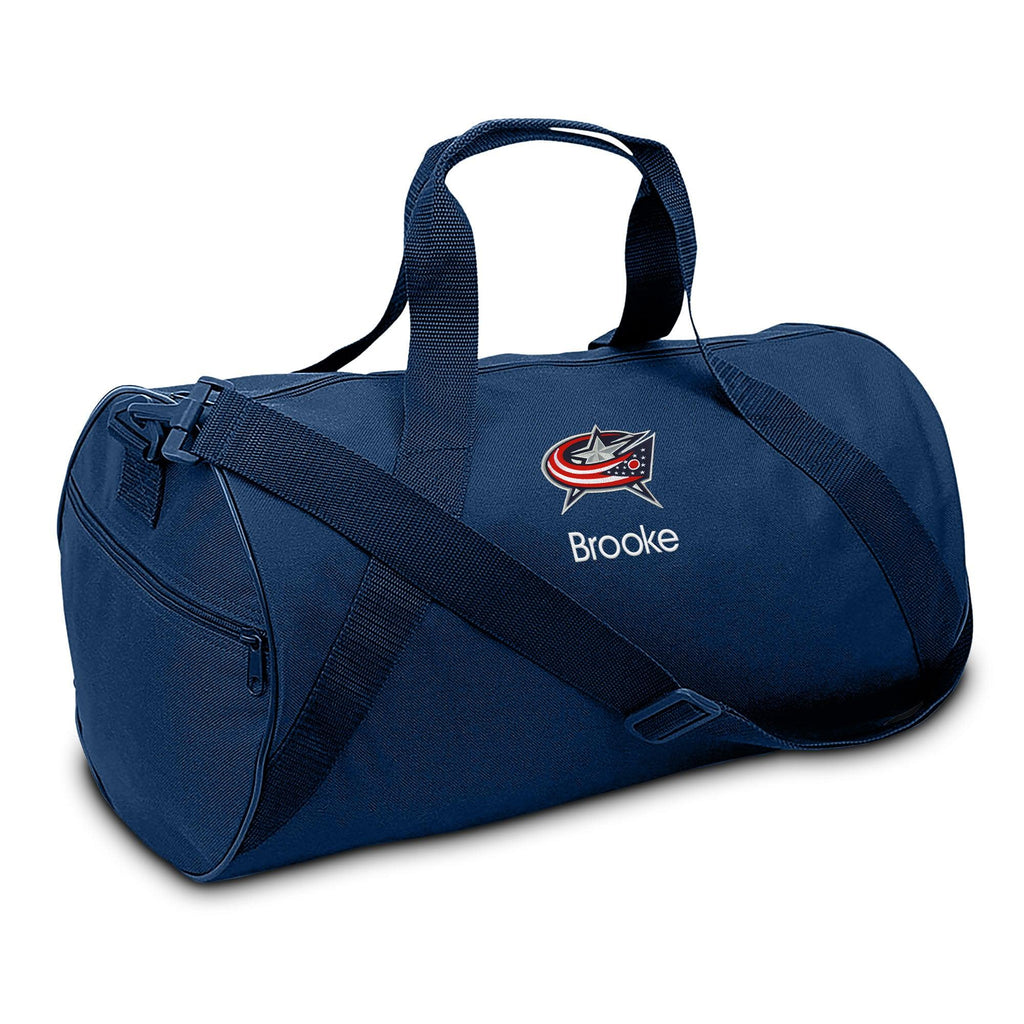 Personalized Columbus Blue Jackets Duffel Bag - Designs by Chad & Jake