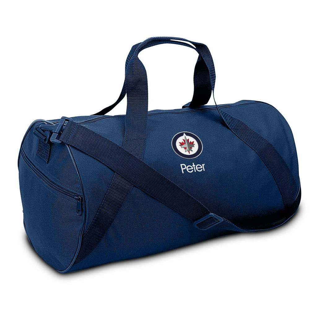 Personalized Winnipeg Jets Duffel Bag - Designs by Chad & Jake