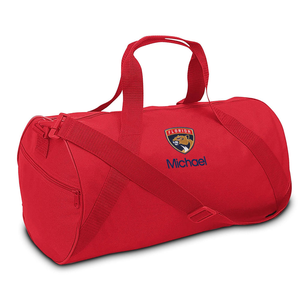 Personalized Florida Panthers Duffel Bag - Designs by Chad & Jake
