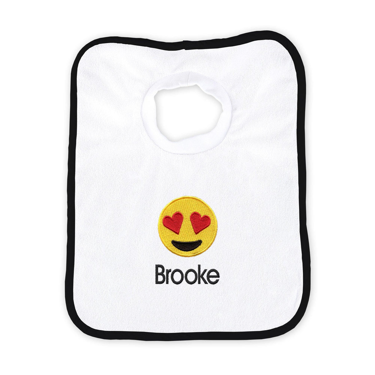 Personalized Winking Face Emoji Bib – Designs by Chad & Jake