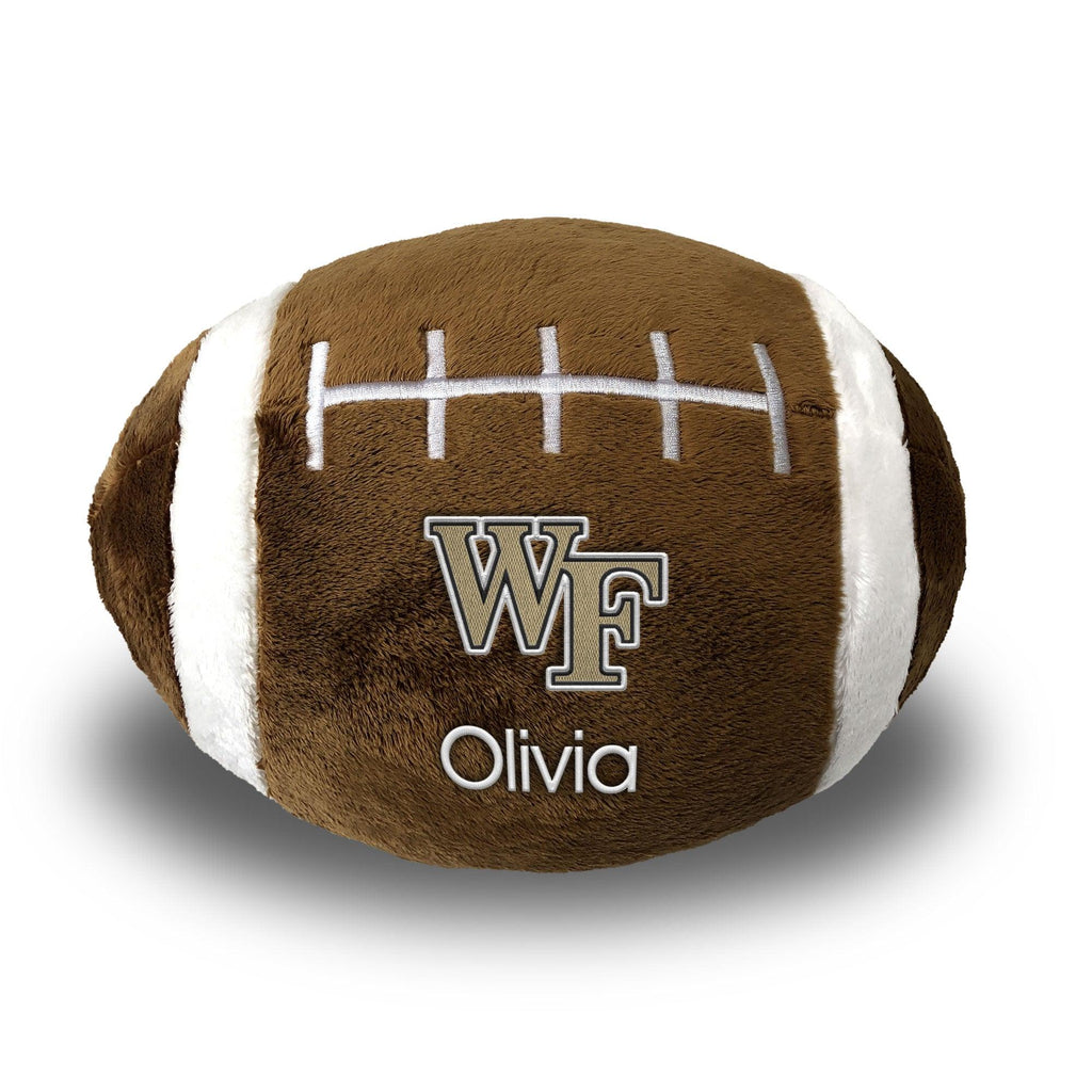 Personalized Wake Forest Demon Deacons Plush Football - Designs by Chad & Jake