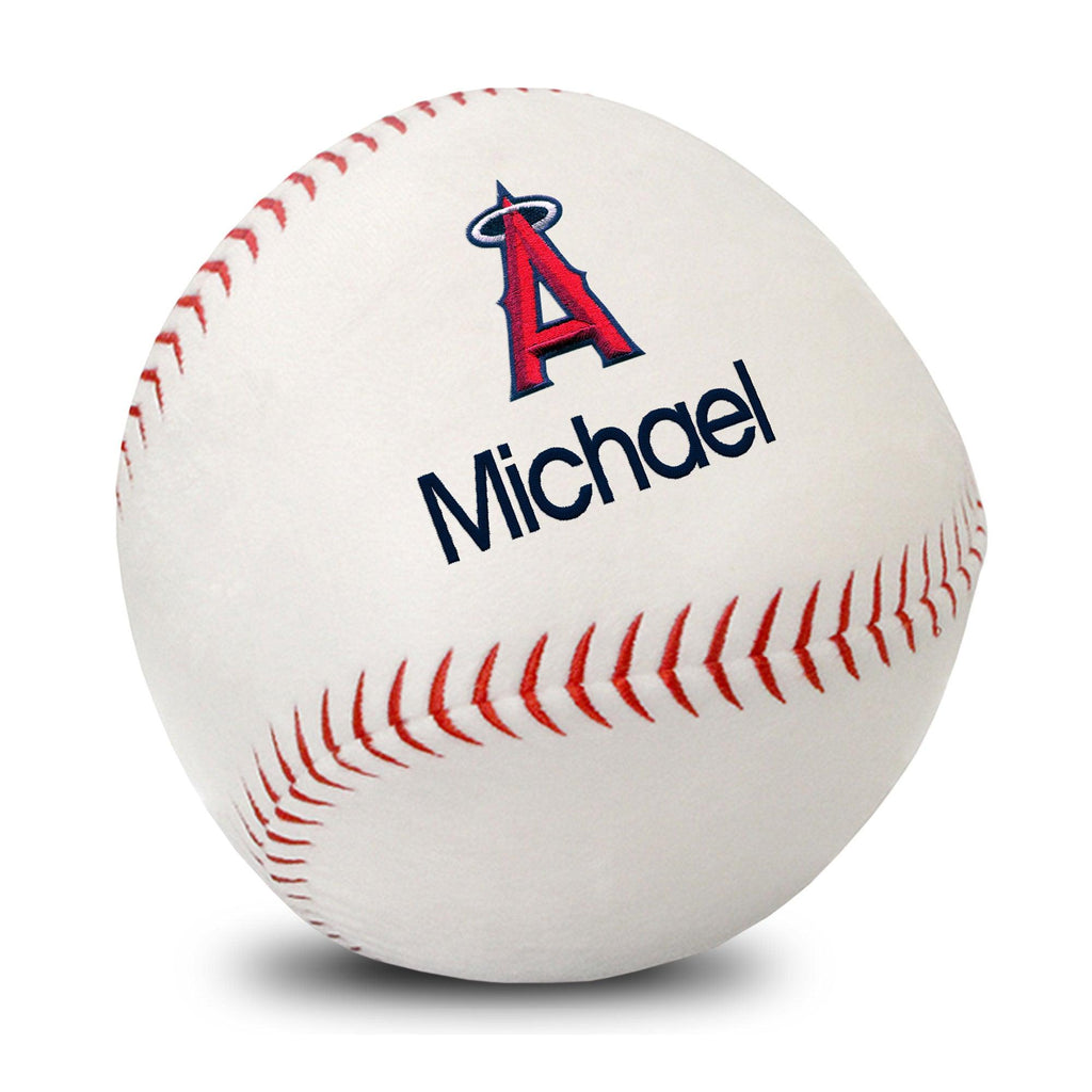 Personalized Los Angeles Angels Plush Baseball - Designs by Chad & Jake