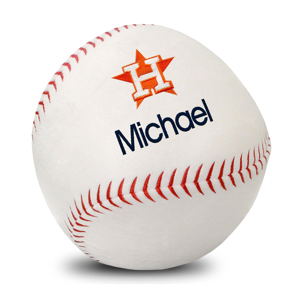 Personalized Houston Astros Plush Baseball - Designs by Chad & Jake