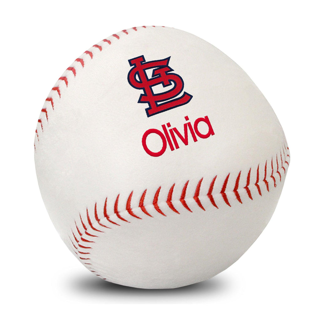 Personalized St. Louis Cardinals Plush Baseball - Designs by Chad & Jake
