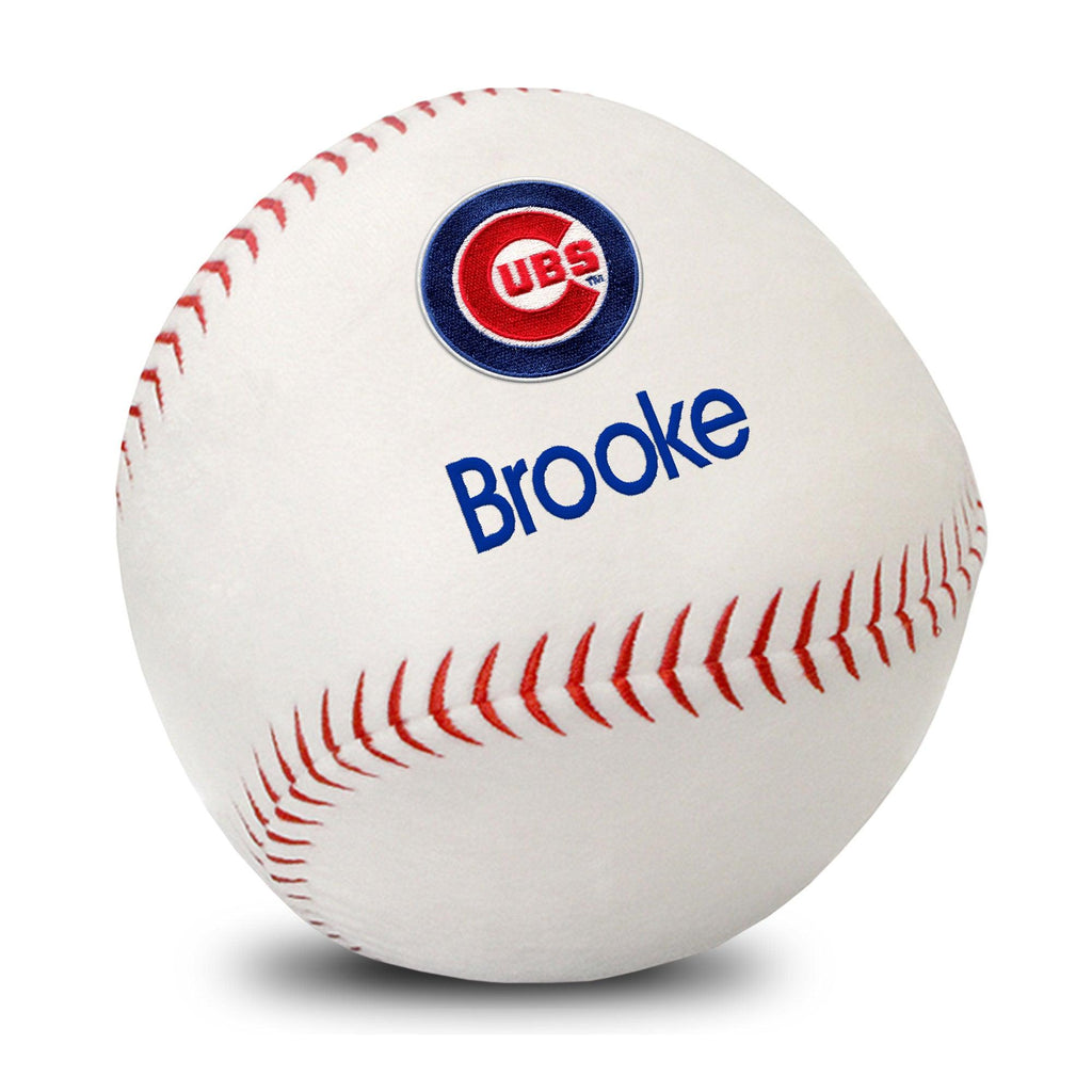 Personalized Chicago Cubs Plush Baseball - Designs by Chad & Jake