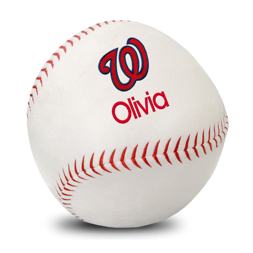 Personalized Washington Nationals Plush Baseball - Designs by Chad & Jake