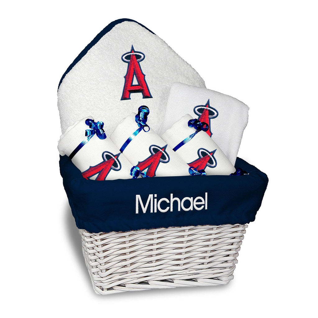Personalized LA Angels Medium Basket - 6 Items - Designs by Chad & Jake