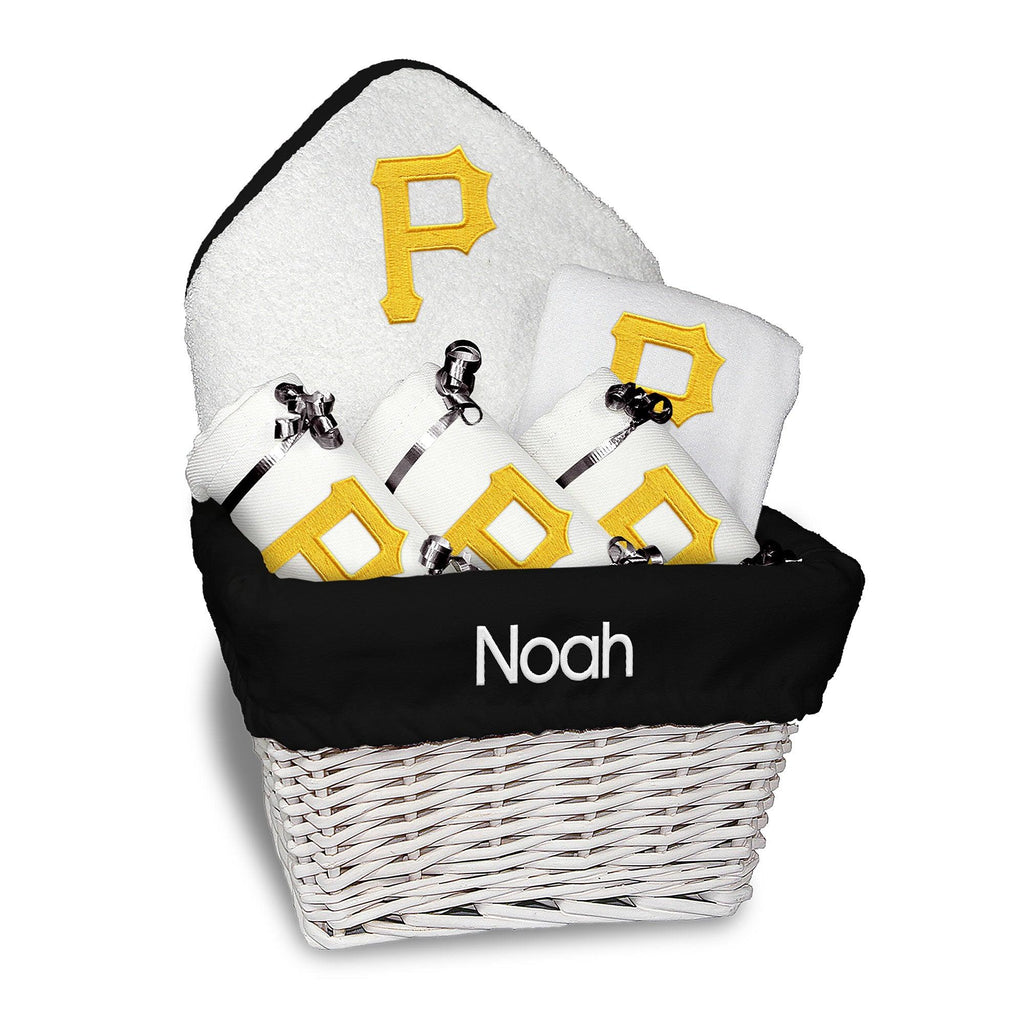 Personalized Pittsburgh Pirates Medium Basket - 6 Items - Designs by Chad & Jake