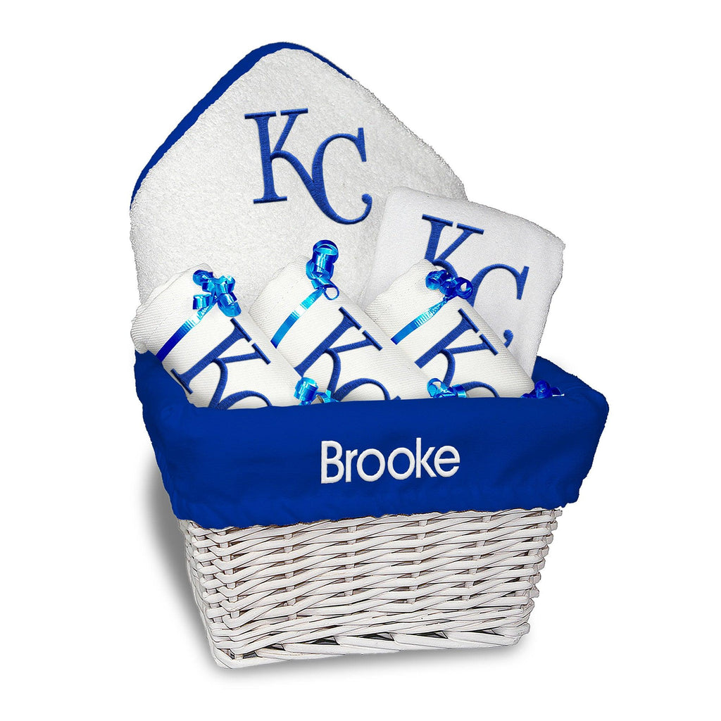 Personalized Kansas City Royals Medium Basket - 6 Items - Designs by Chad & Jake