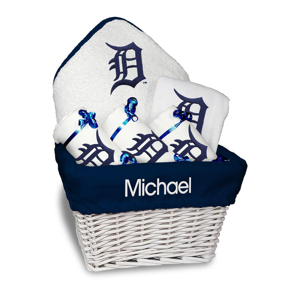 Personalized Detroit Tigers Medium Basket - 6 Items - Designs by Chad & Jake