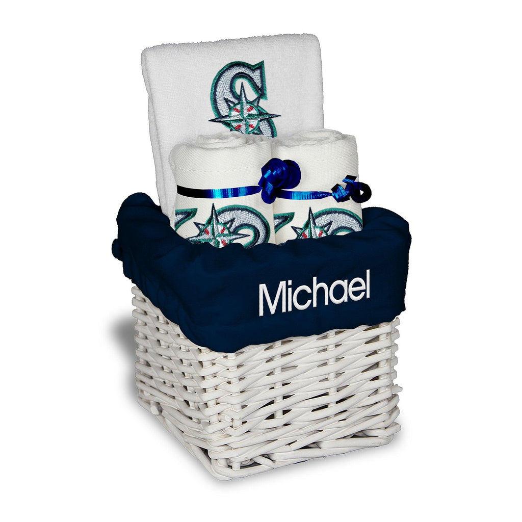 Personalized Seattle Mariners Small Basket - 4 Items - Designs by Chad & Jake