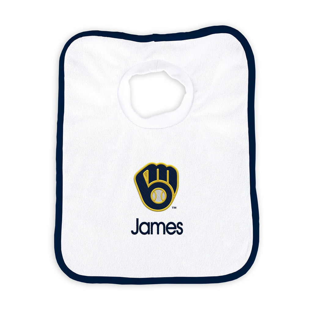 Personalized Milwaukee Brewers Pullover Bib - Designs by Chad & Jake