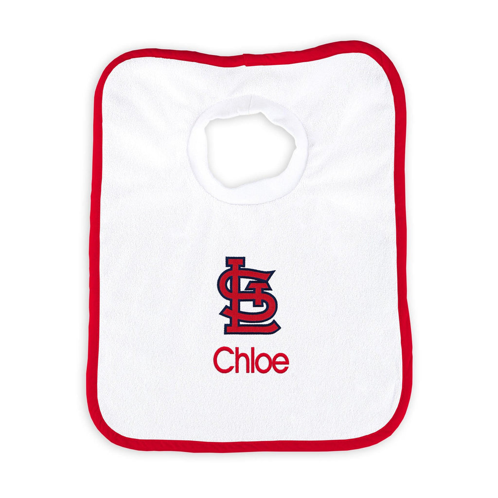 Personalized St. Louis Cardinals Pullover Bib - Designs by Chad & Jake
