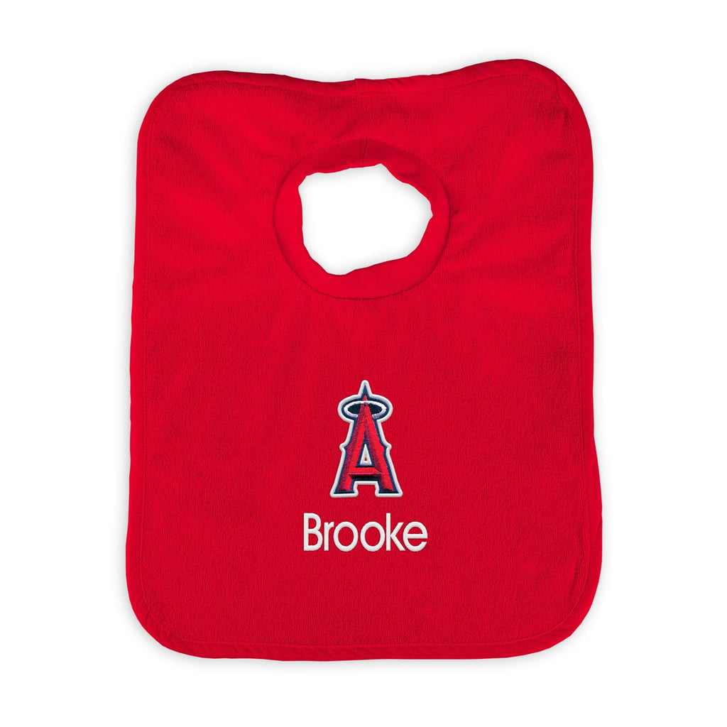 Personalized LA Angels Pullover Bib - Designs by Chad & Jake