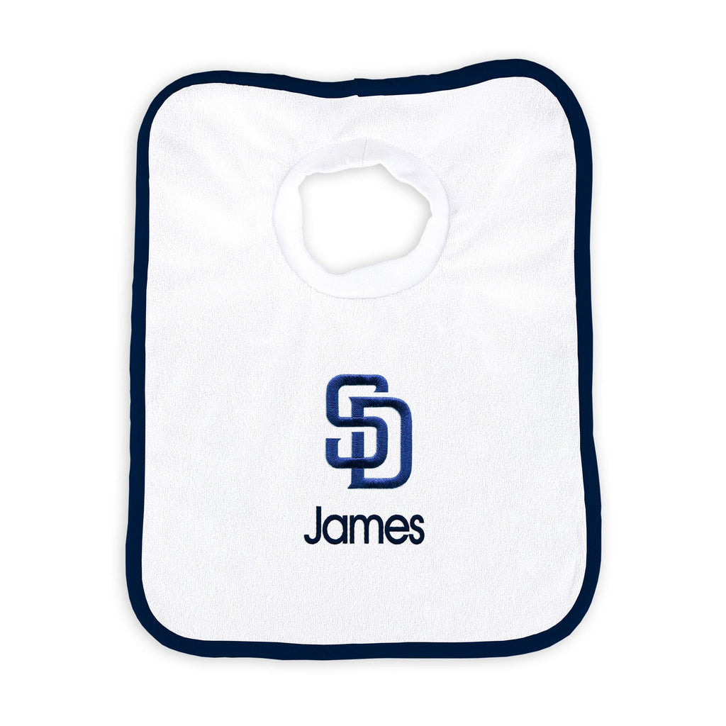 Personalized San Diego Padres Pullover Bib - Designs by Chad & Jake