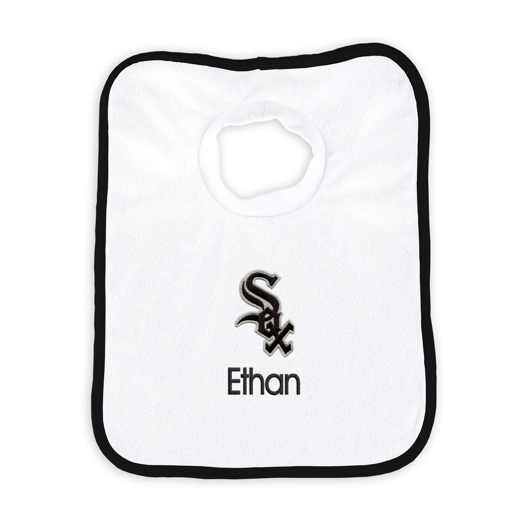 Personalized Chicago White Sox Pullover Bib - Designs by Chad & Jake