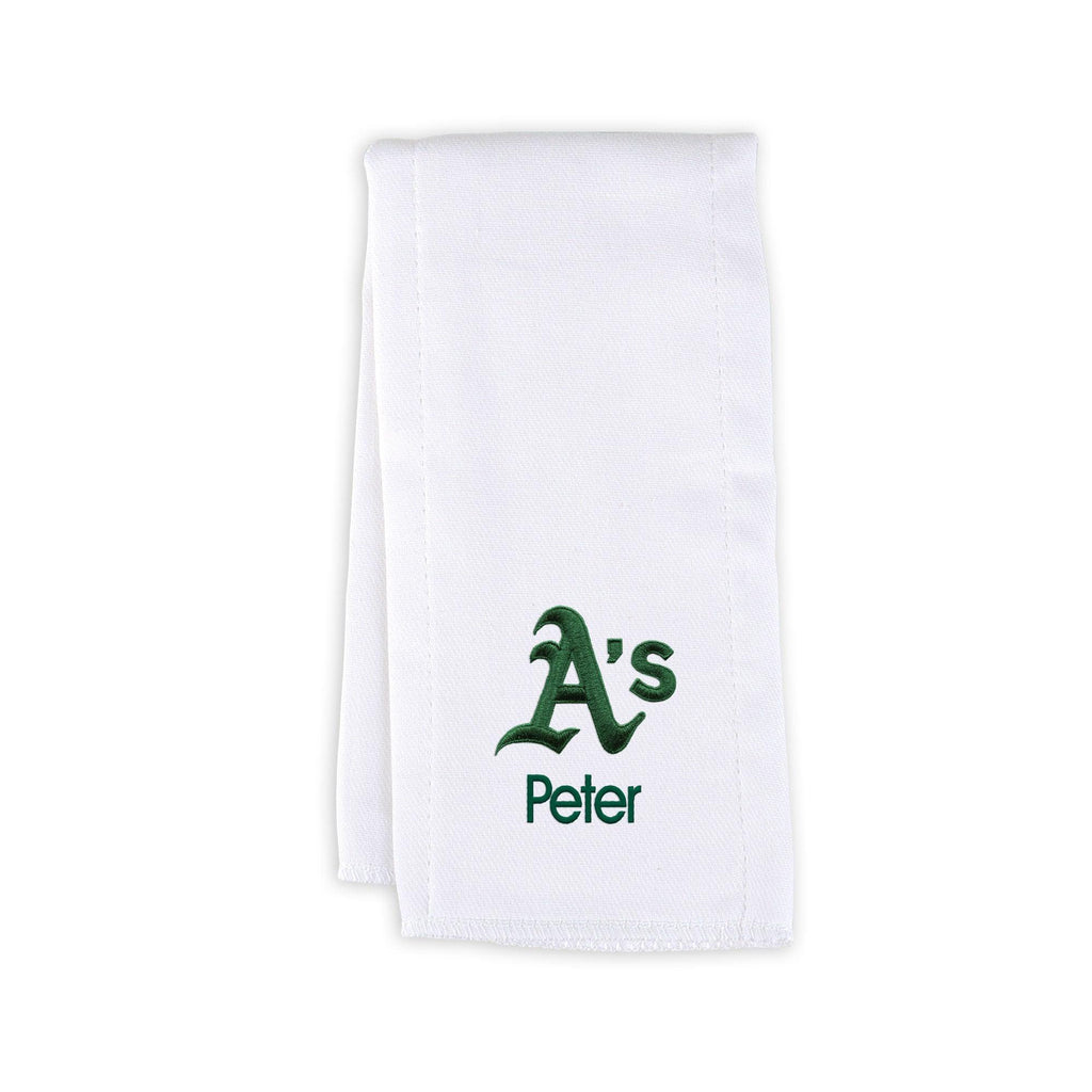 Personalized Oakland Athletics Burp Cloth - Designs by Chad & Jake