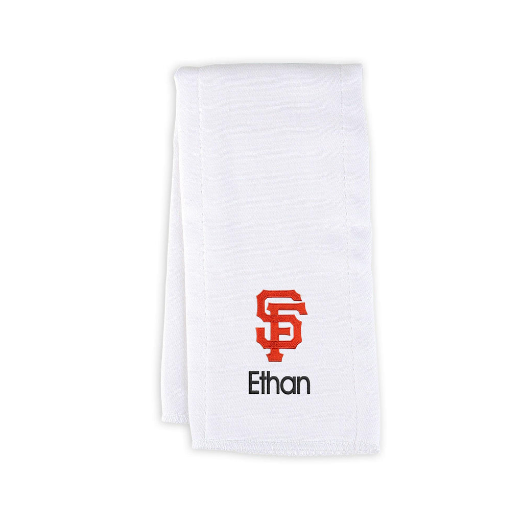 Personalized San Francisco Giants Burp Cloth - Designs by Chad & Jake