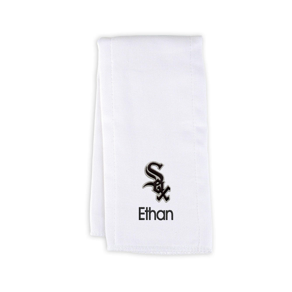 Personalized Chicago White Sox Burp Cloth - Designs by Chad & Jake